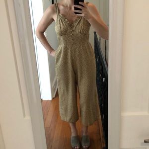 TOPSHOP Polka Dot Tank Jumpsuit